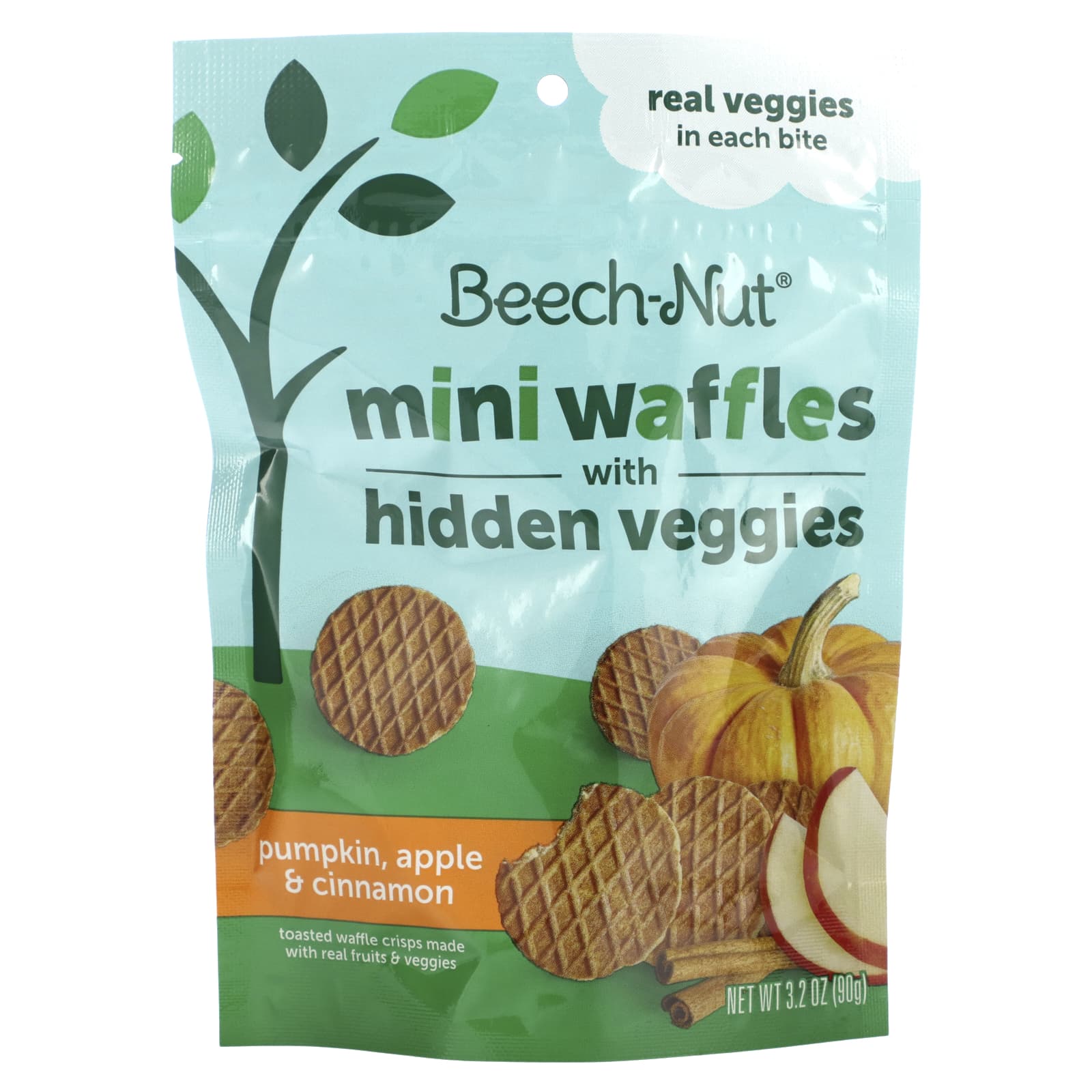 Beech-Nut Mini Waffles with Hidden Veggies for Toddlers 12+ Months - Image 1