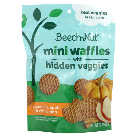 Beech-Nut Mini Waffles with Hidden Veggies for Toddlers 12+ Months - Image 1