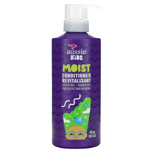 Aussie Kids Moist Conditioner - 16 fl oz (475 ml) - Hydrating Hair Care - Image 1