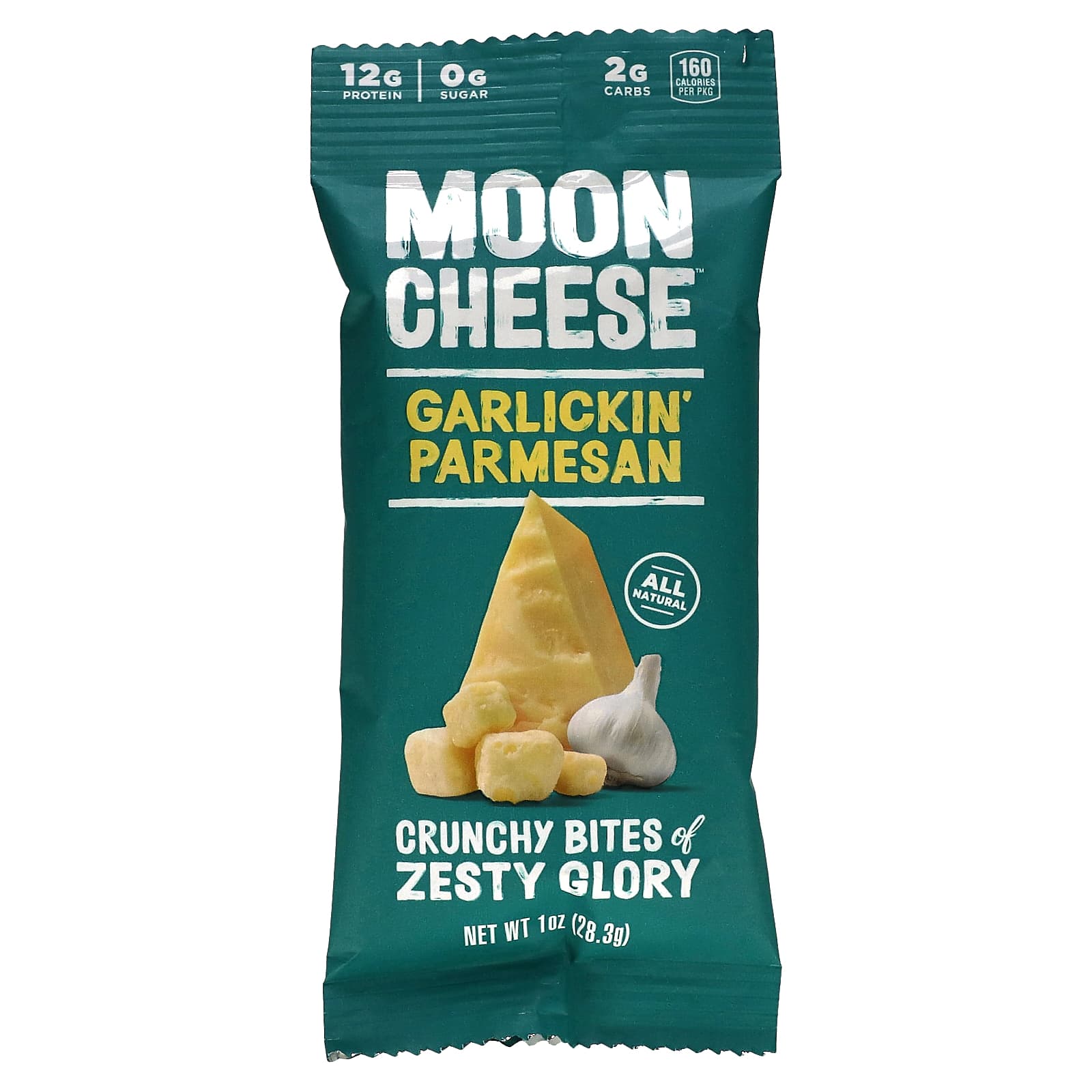 Moon Cheese, Garlickin' Parmesan, 1 oz (28.3 g) - Image 1