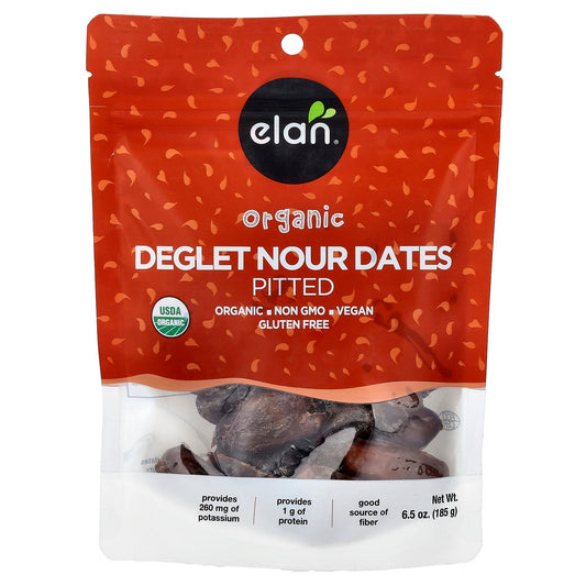 Sweet & Nutritious Organic Pitted Dates by Elan - 6.5 oz - Image 1