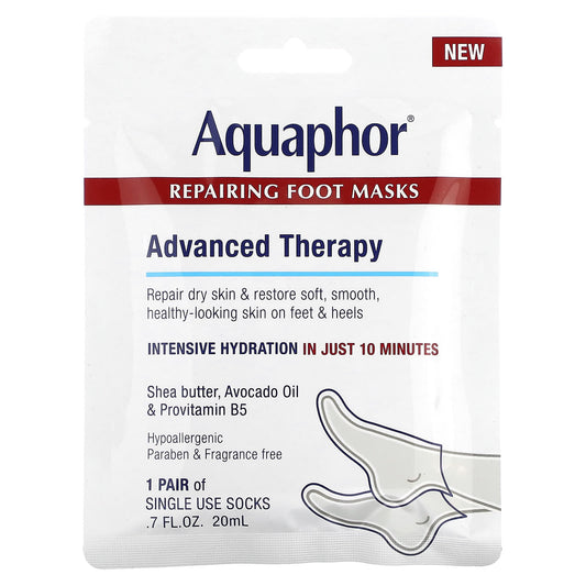 Aquaphor Intensive Foot Mask for Dry Skin, 1 Pair, 20ml - Image 1