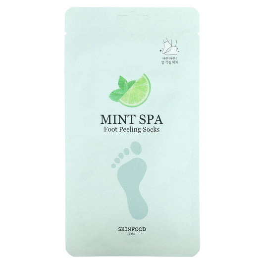 SKINFOOD, Mint Spa Foot Peeling Socks, 2 Socks, 20 g - Image 1