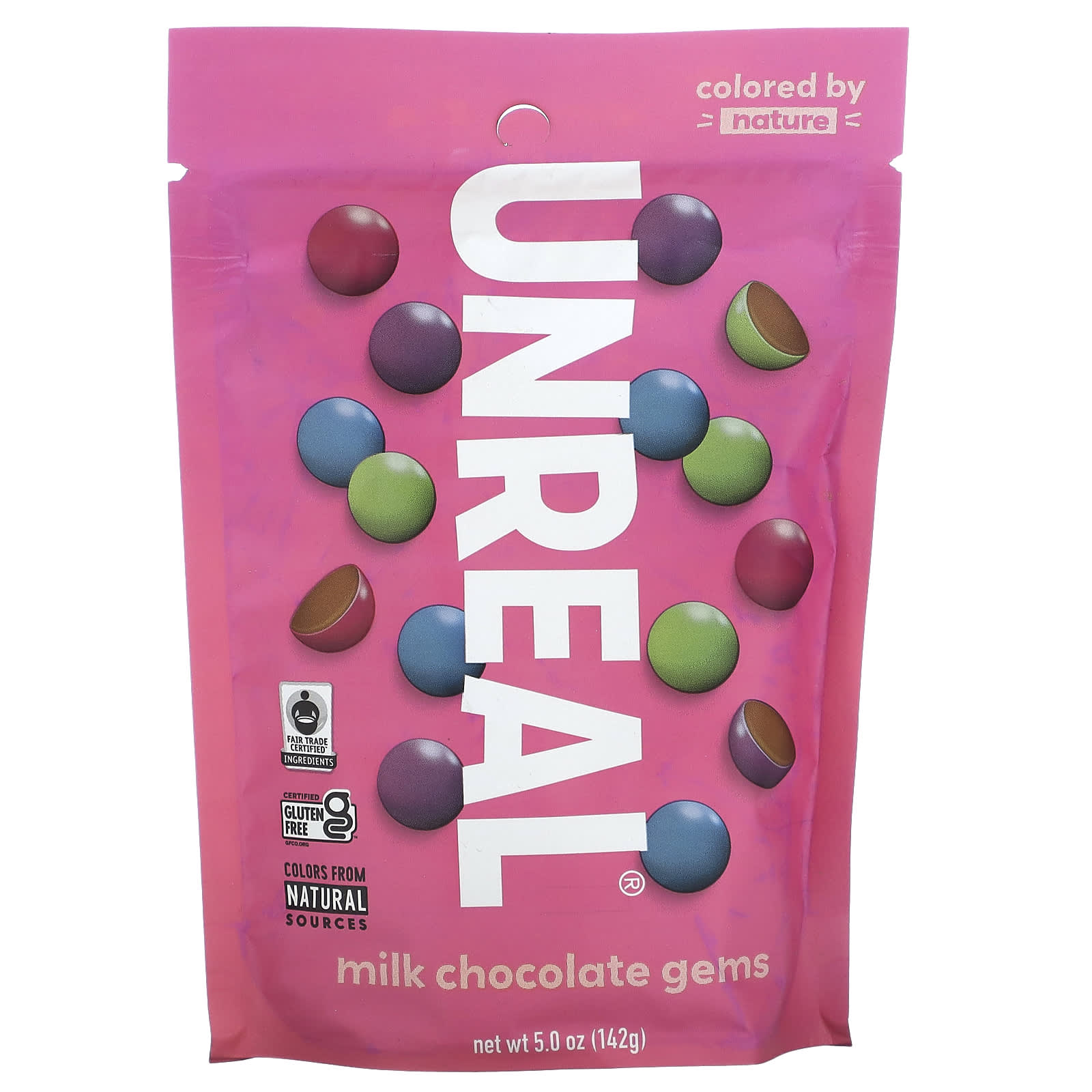 Unreal, Milk Chocolate Gems, 5 oz (142 g) - Image 1