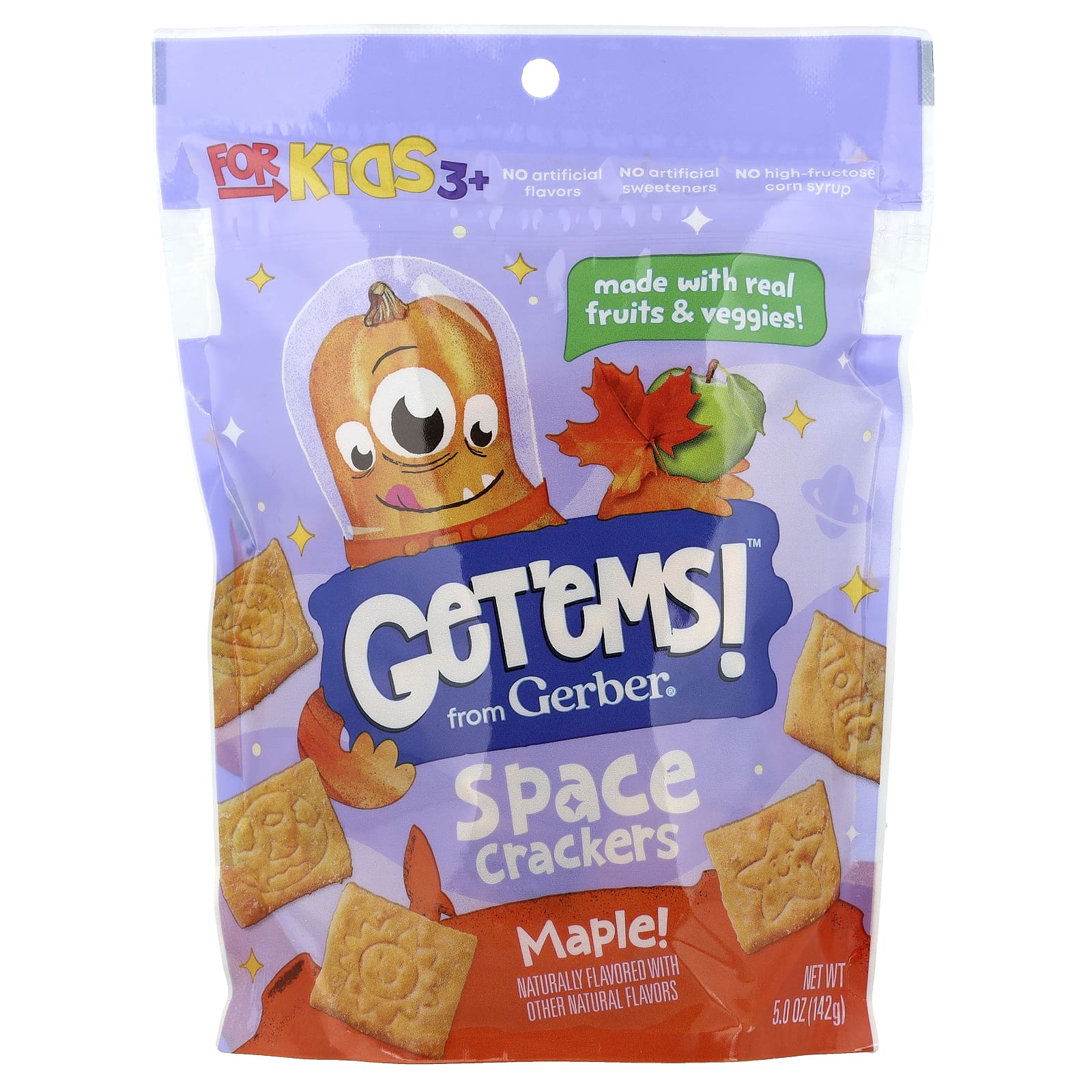 Gerber Space Crackers, Wholesome Snacks for Kids 3+ - Image 1