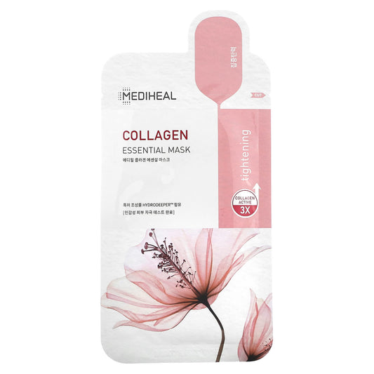 MEDIHEAL, Collagen, Essential Beauty Mask, 1 Sheet, 0.81 fl oz (24 ml) - Image 1