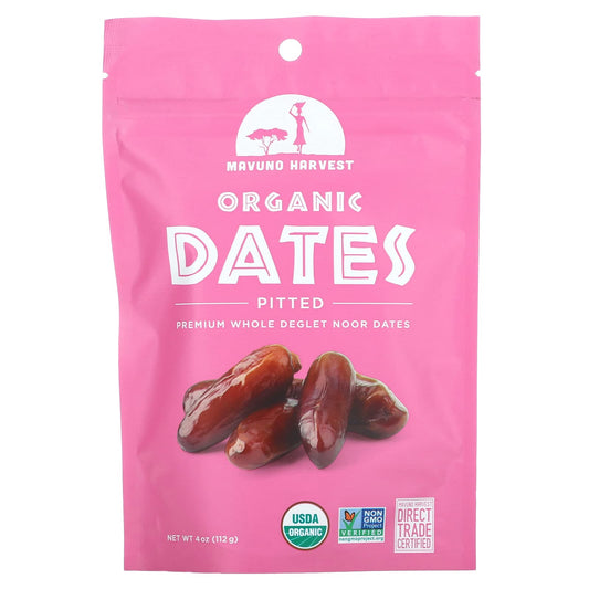 Mavuno Harvest, Organic Pitted Dates, 4 oz (112 g) - Image 1