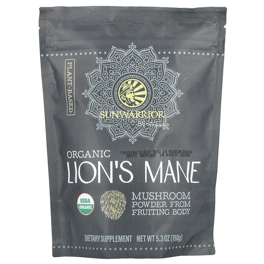 Sunwarrior, Be Well, Organic Lion's Mane, 5.3 oz (150 g) - Image 1