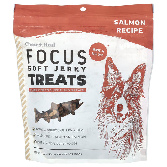 Wild-Caught Salmon Soft Jerky Treats for Brain Health in Dogs - Image 1