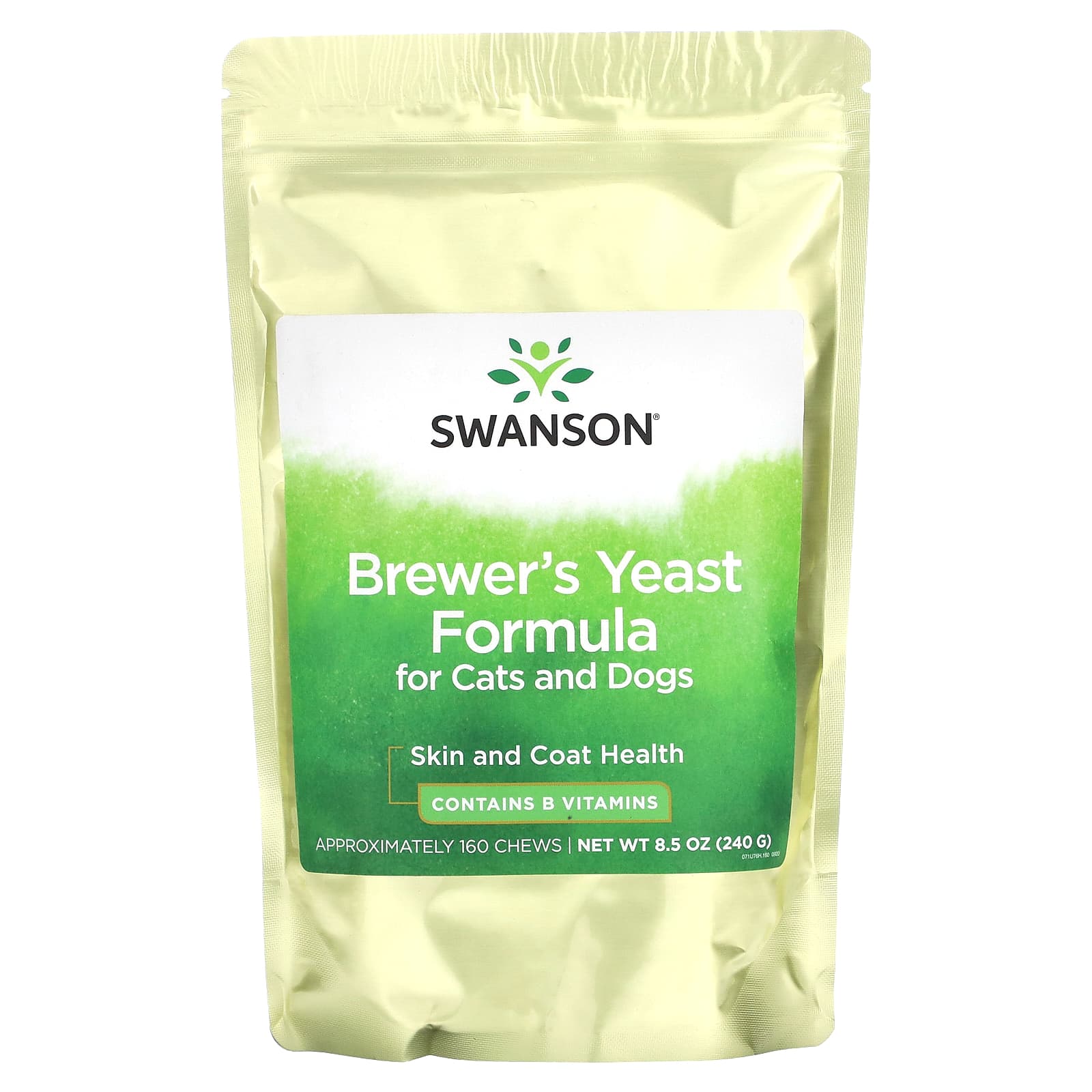 Swanson, Brewer's Yeast Formula For Cats and Dogs, Approximately 160 Chews, 8.5 oz (240 g) - Image 1