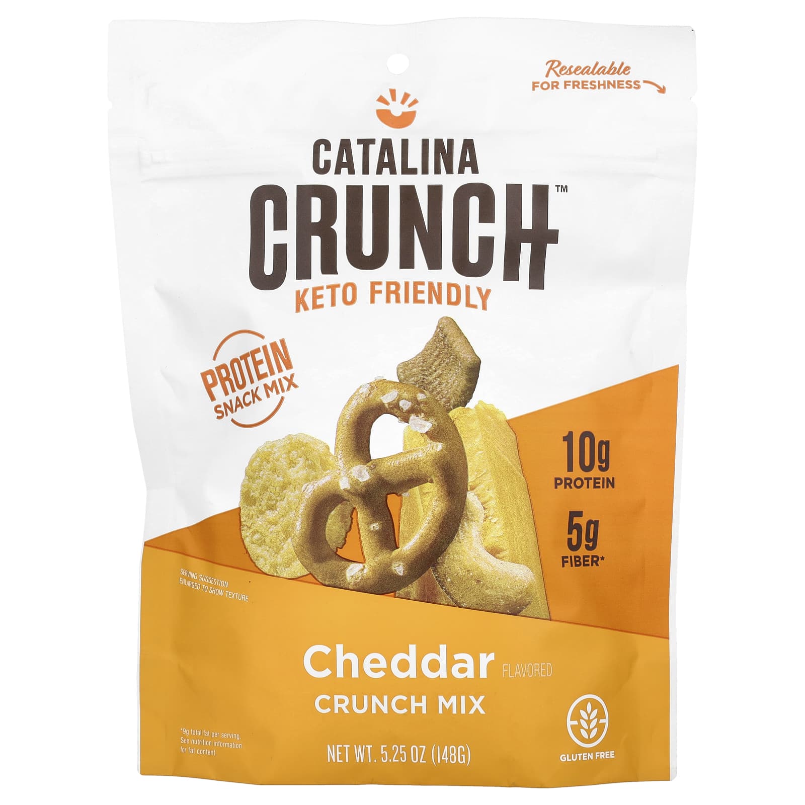 Cheddar Catalina Crunch Snack Mix, Keto Friendly, Gluten Free, 5.25 oz (148g) - Image 1