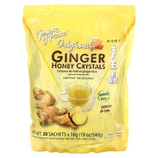 Ginger Honey Crystals for Digestive Health - 30 Sachets, Caffeine Free