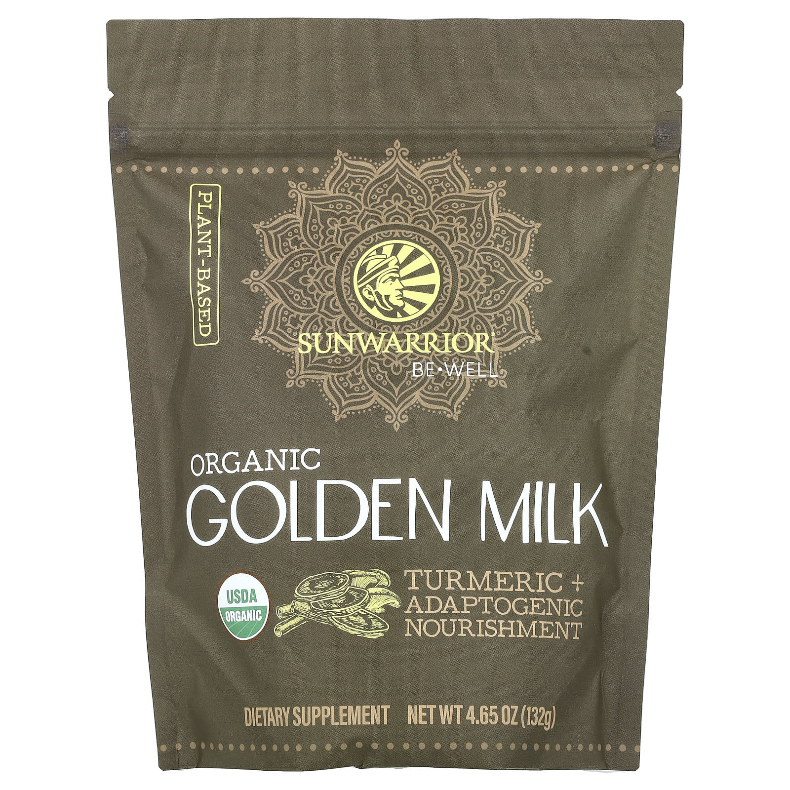Sunwarrior, Organic Golden Milk, 4.65 oz (132 g) - Image 1