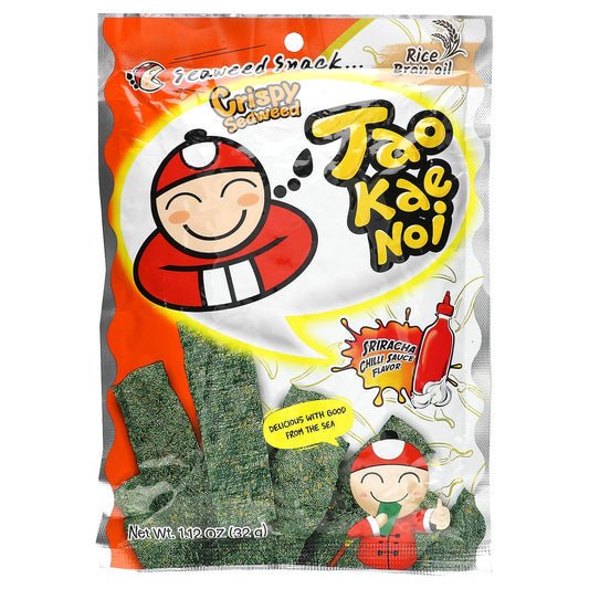 Tao Kae Noi, Crispy Seaweed Snack, Sriracha Chili Sauce, 1.12 oz (32 g) - Image 1