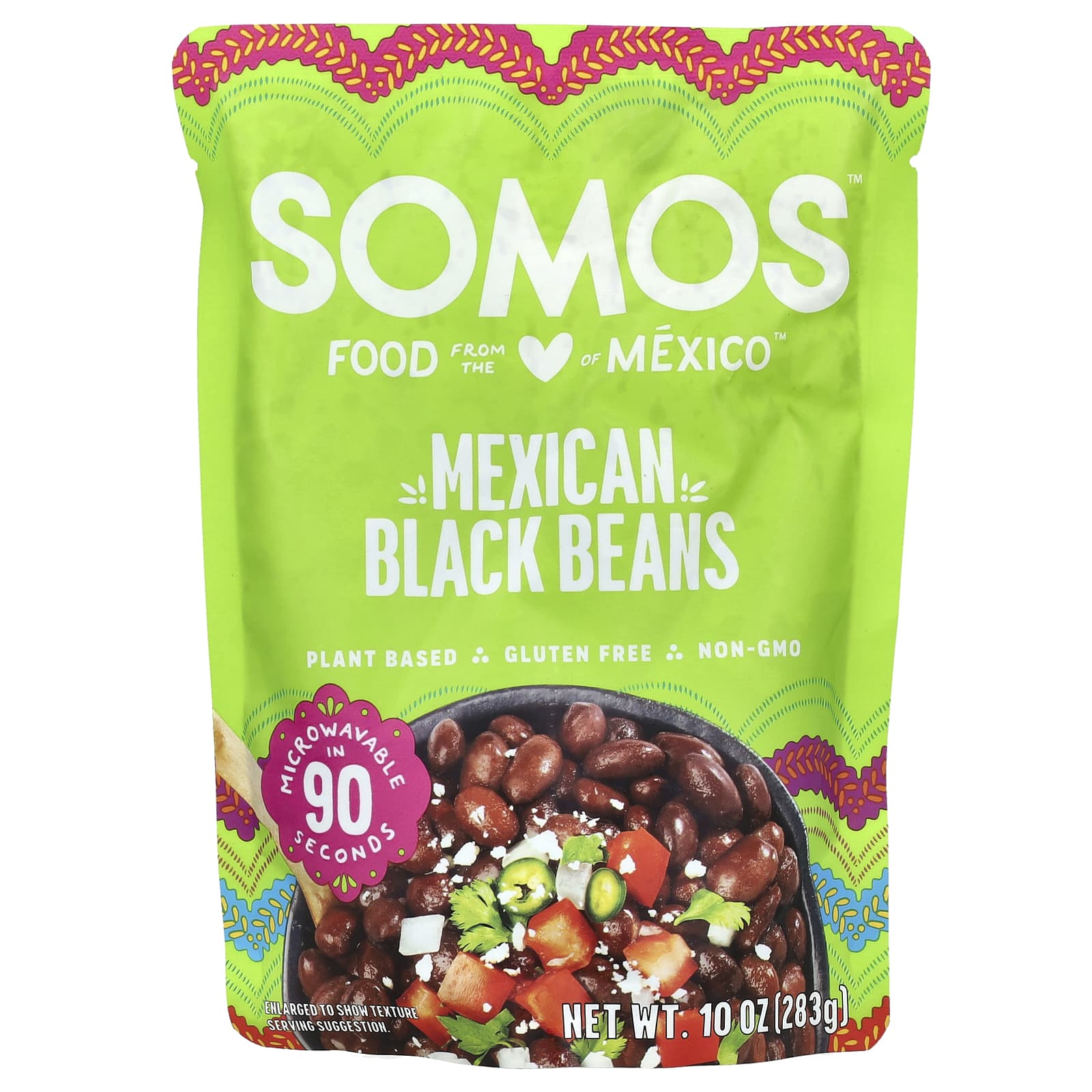 Somos, Mexican Black Beans, 10 oz (283 g) - Image 1