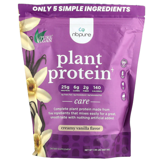 NB Pure, Plant Protein+, Creamy Vanilla, 1.95 lbs (887.5 g) - Image 1