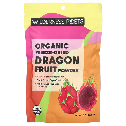 Wilderness Poets, Organic Freeze-Dried Dragon Fruit Powder, 8 oz (226 g) - Image 1