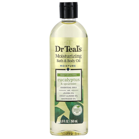 Eucalyptus & Spearmint Moisturizing Bath Oil by Dr. Teal's - 8.8 fl oz - Image 1