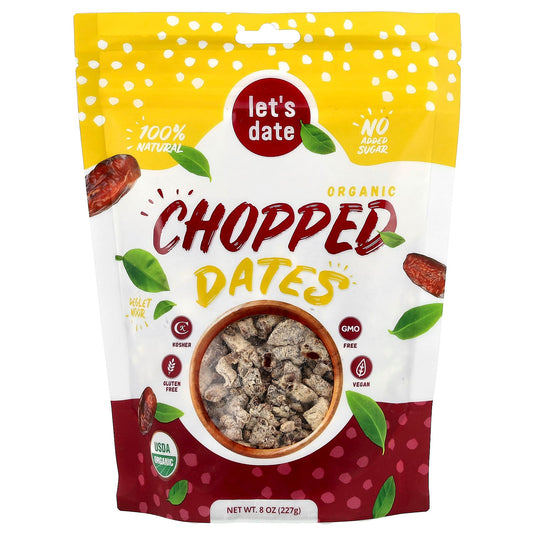 Let's Date, Organic Chopped Dates, 8 oz (227 g) - Image 1