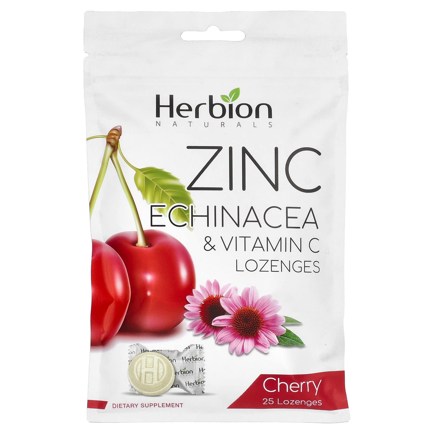 Herbion Naturals Zinc Echinacea Lozenges for Immune Support - Image 1