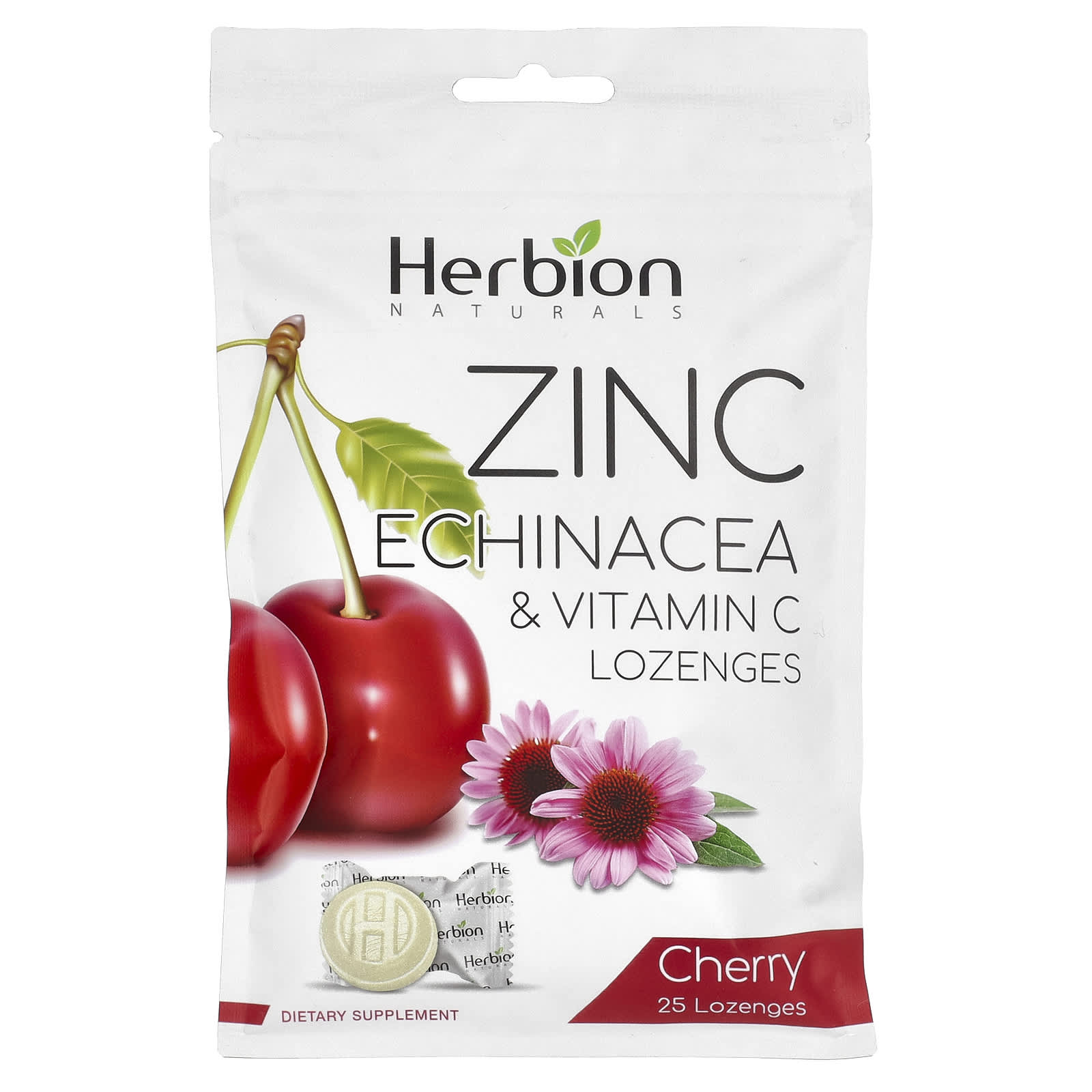 Herbion Naturals Zinc Echinacea Lozenges for Immune Support - Image 1