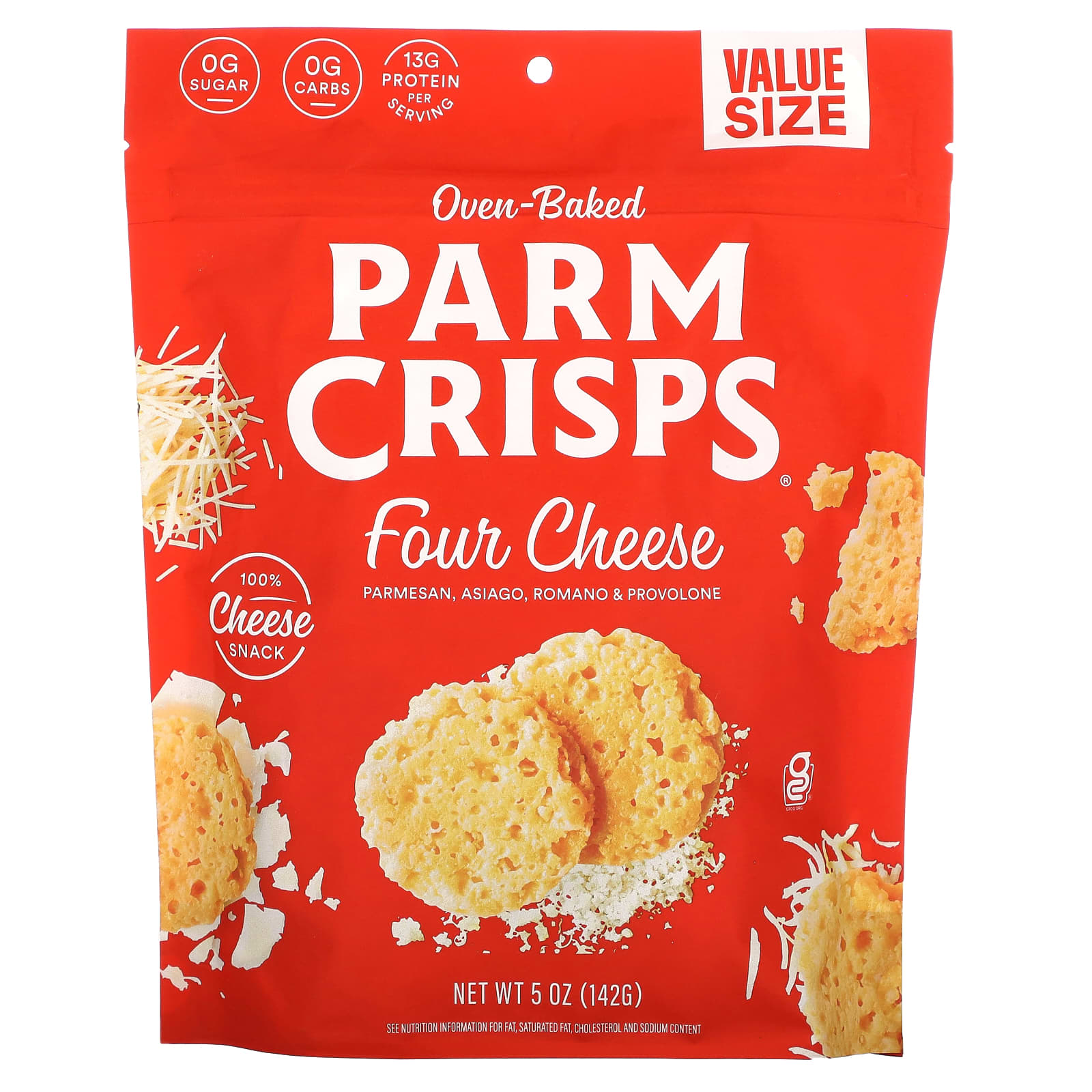 ParmCrisps, Oven-Baked, Four Cheese, 5 oz (142 g) - Image 1