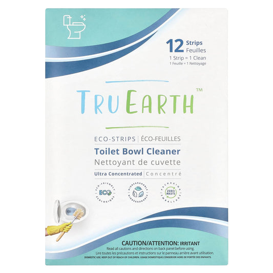 Tru Earth, Eco-Strips®, Toilet Bowl Cleaner, Ultra Concentrated, 12 Strips - Image 1
