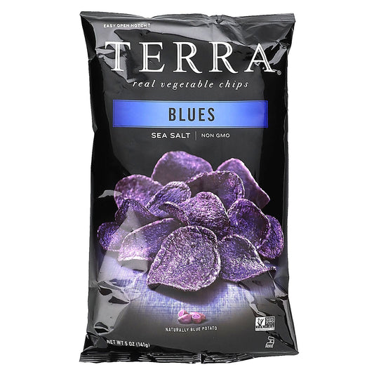 Terra, Real Vegetable Chips, Blues, Sea Salt, 5 oz (141 g) - Image 1