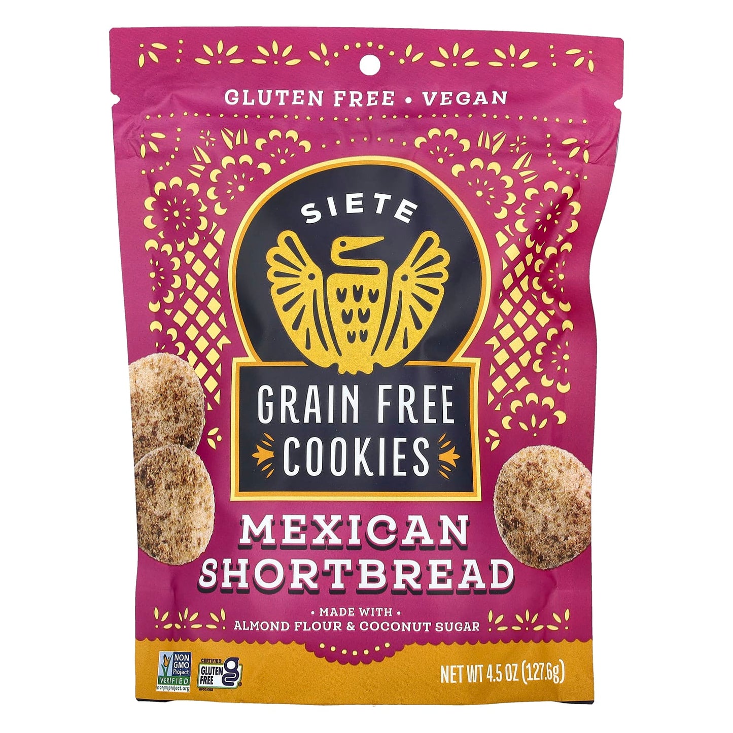 Siete, Grain Free Cookies, Mexican Shortbread , 4.5 oz (127.6 g) - Image 1