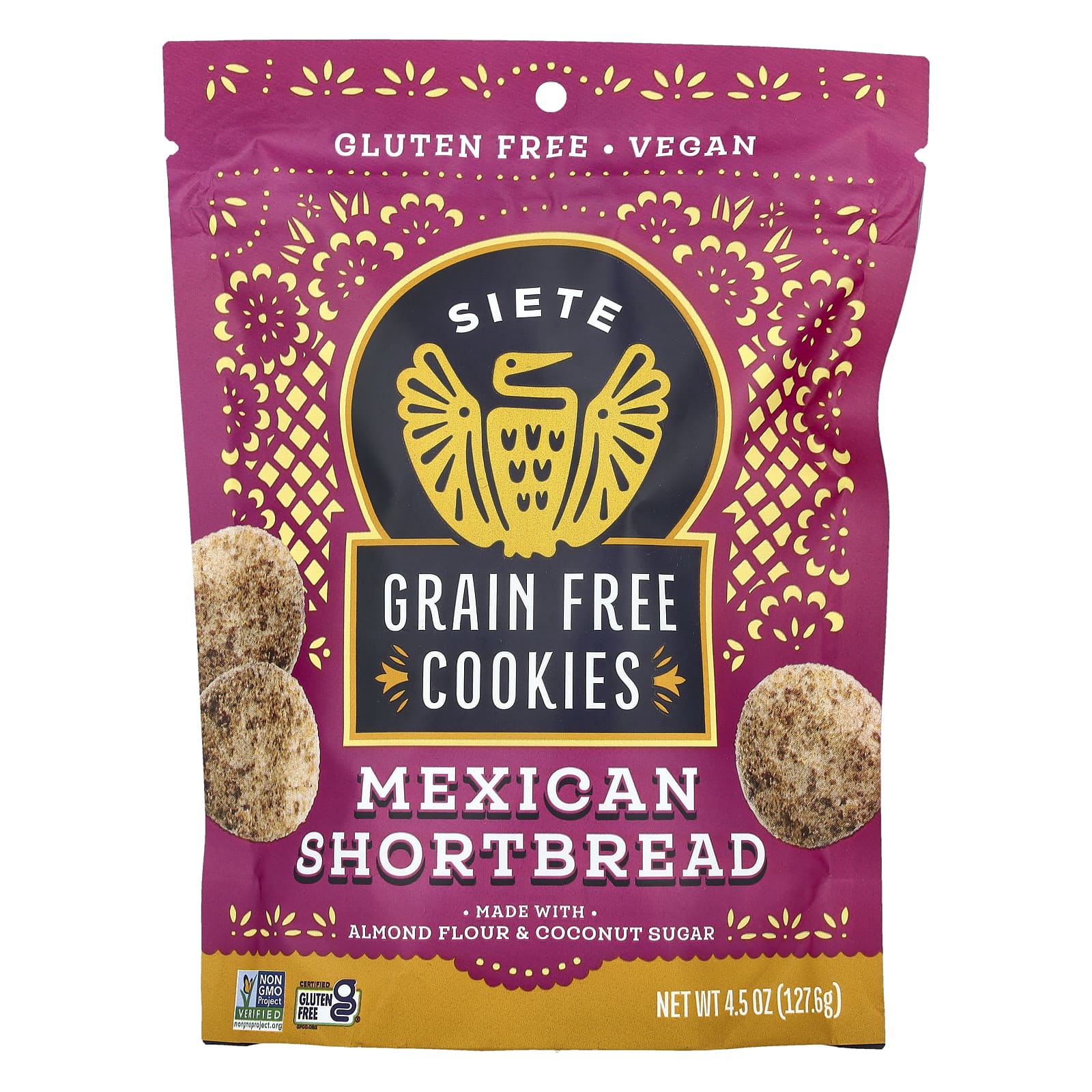 Siete, Grain Free Cookies, Mexican Shortbread , 4.5 oz (127.6 g) - Image 1