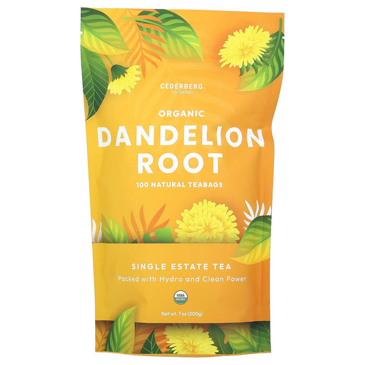 Cederberg Organic Dandelion Root Tea, 100 Natural Tea Bags, Caffeine Free - Image 1