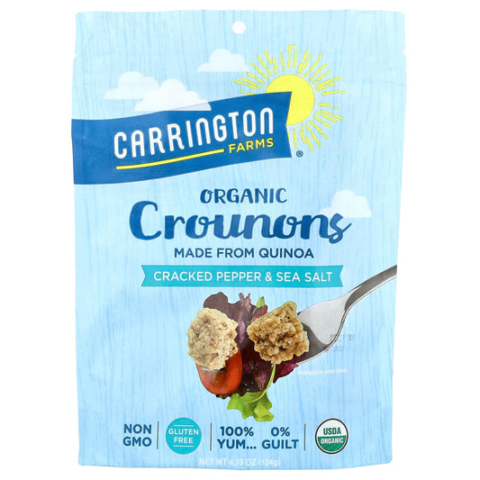 Organic Crouton Alternatives by Carrington Farms - Cracked Pepper & Sea Salt - Image 1