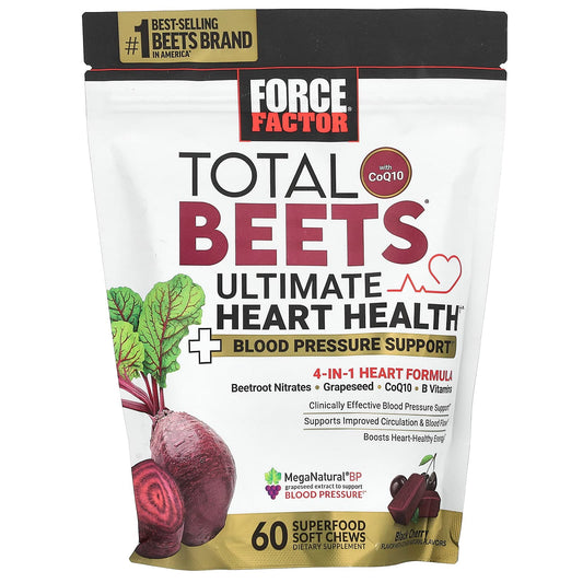 Total Beets with CoQ10 for Ultimate Heart Health - 60 Soft Chews - Image 1