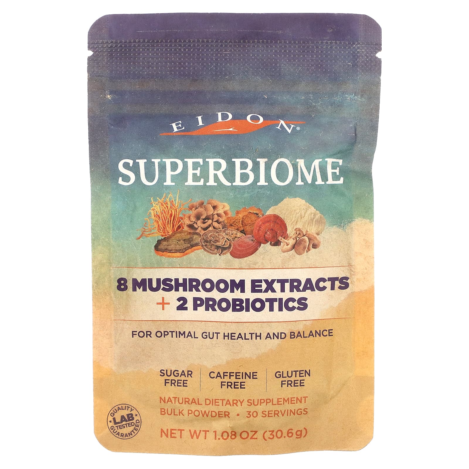Eidon 8 Mushroom Extracts + 2 Probiotics for Optimal Gut Health - Image 1