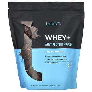 Legion Athletics Whey Protein Powder, Dutch Chocolate, 22g Per Serving