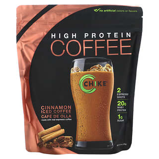 High Protein Iced Coffee by Chike Nutrition, Cinnamon, 14.8 oz