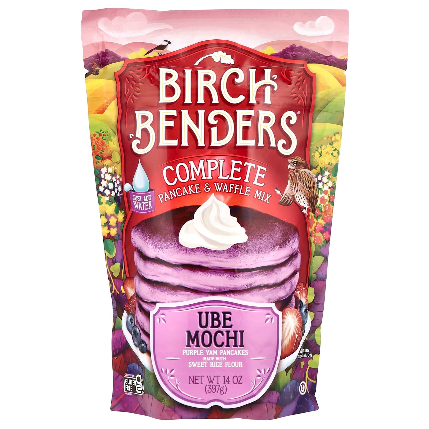 Ube Mochi Gluten-Free Pancake & Waffle Mix by Birch Benders - Image 1