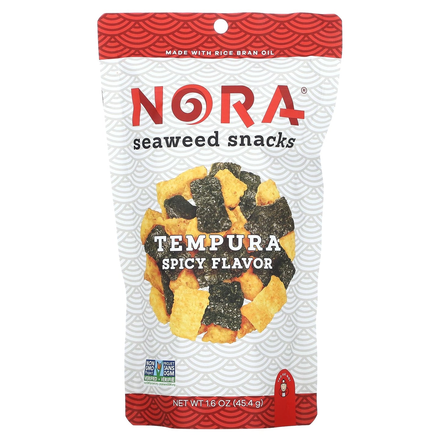 Nora Snacks, Seaweed Snacks, Tempura Spicy, 1.6 oz (45.4 g) - Image 1