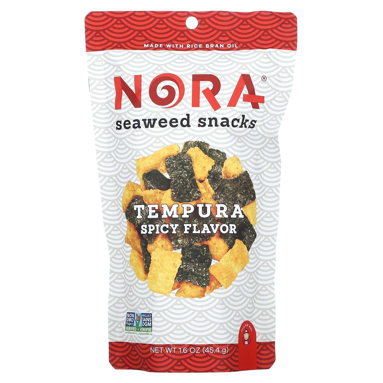 Nora Snacks, Seaweed Snacks, Tempura Spicy, 1.6 oz (45.4 g) - Image 1