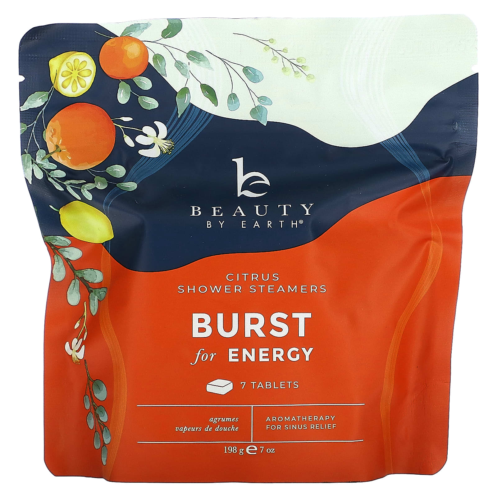 Revitalize Your Shower with Beauty By Earth Citrus Burst Steamers, 7 Tablets, 7 oz - Image 1