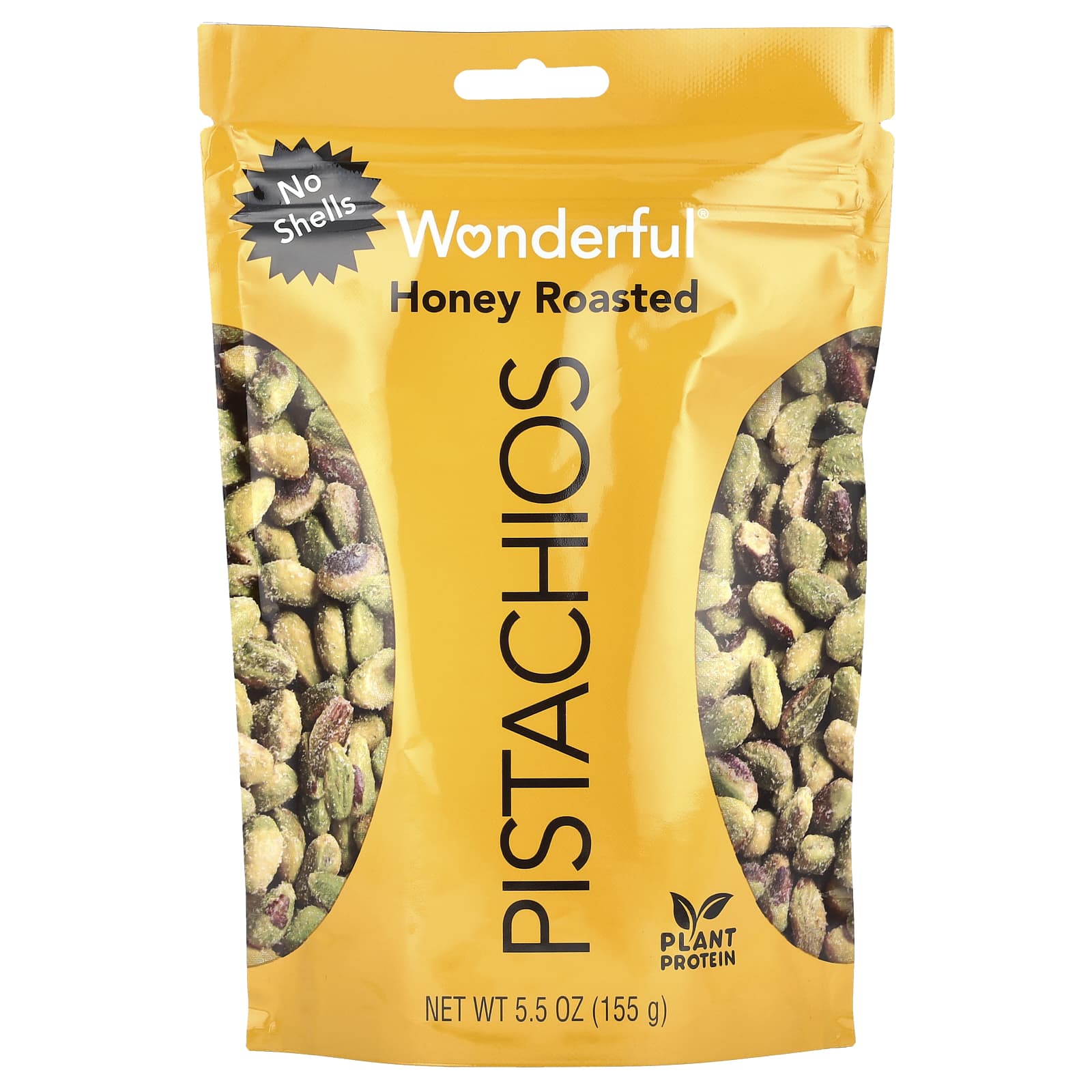 Wonderful Pistachios, Honey Roasted, No Shells, 5.5 oz (155 g) - Image 1