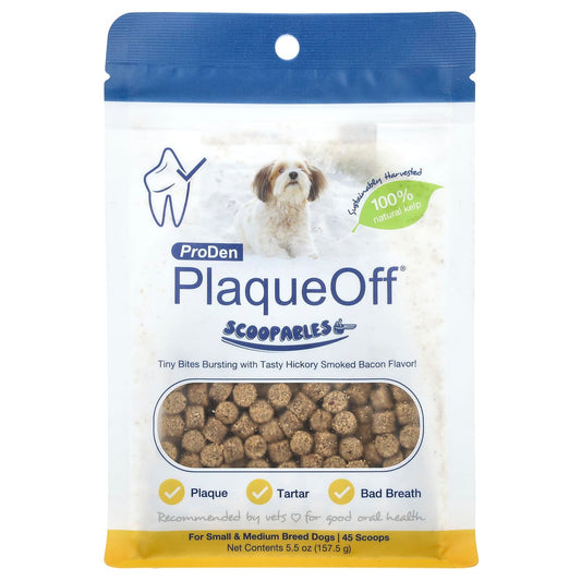 NaturVet, ProDen PlaqueOff® Scoopables, For Small & Medium Breed Dogs, Hickory Smoked Bacon, 5.5 oz (157.5 g) - Image 1