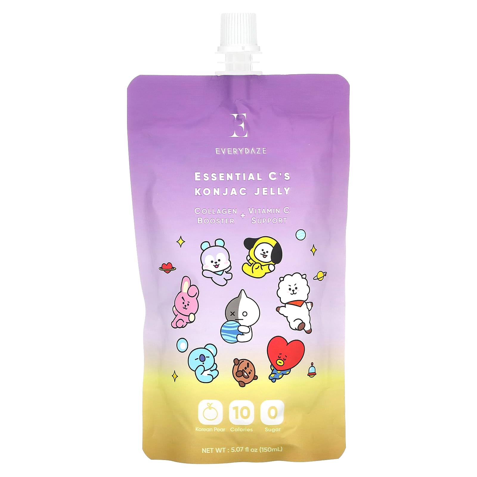 Everydaze Essential C's Konjac Jelly Snack - 10 Calorie, Vegan, Gluten Free - Image 1