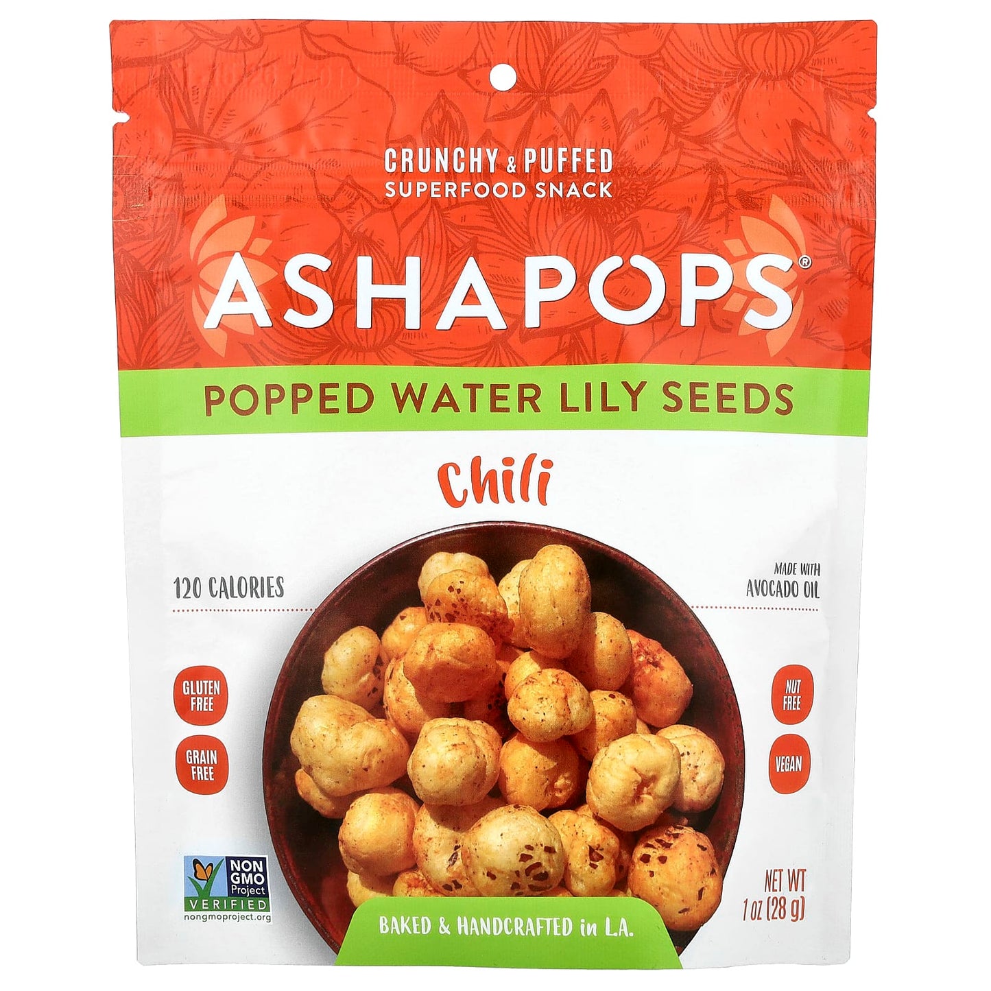 Crunchy Popped Water Lily Seeds - Guilt-Free Vegan Snack by AshaPops - Image 1