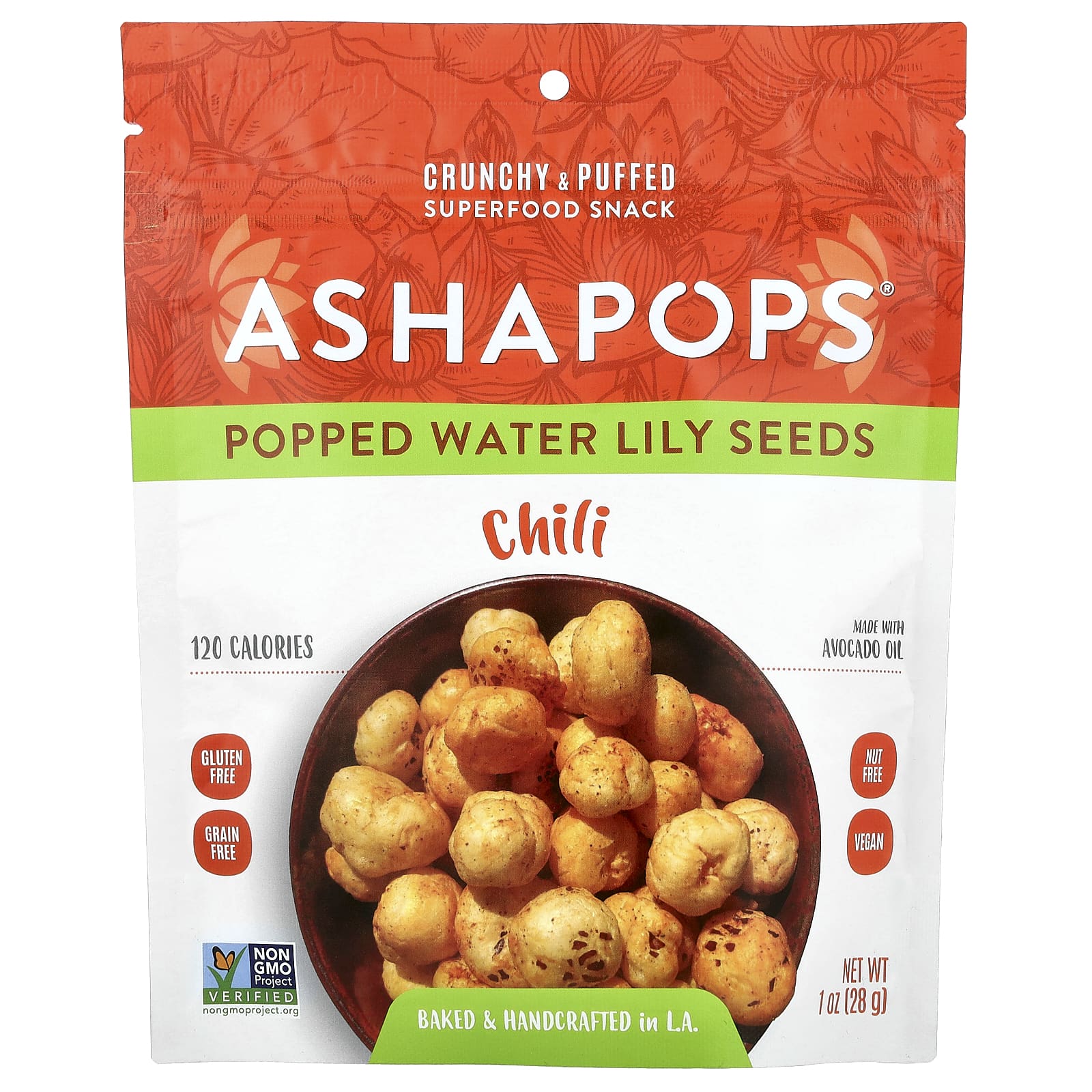 Crunchy Popped Water Lily Seeds - Guilt-Free Vegan Snack by AshaPops - Image 1