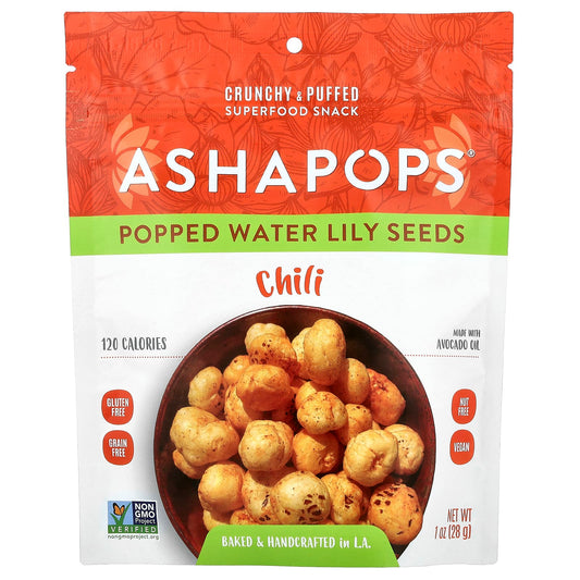 Crunchy Popped Water Lily Seeds - Guilt-Free Vegan Snack by AshaPops - Image 1
