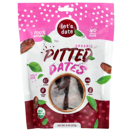 Let's Date, Organic Pitted Dates, 8 oz (227 g) - Image 1