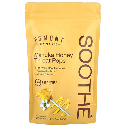 Natural Throat Relief with Egmont Manuka Honey UMF 15+ Drops - Image 1