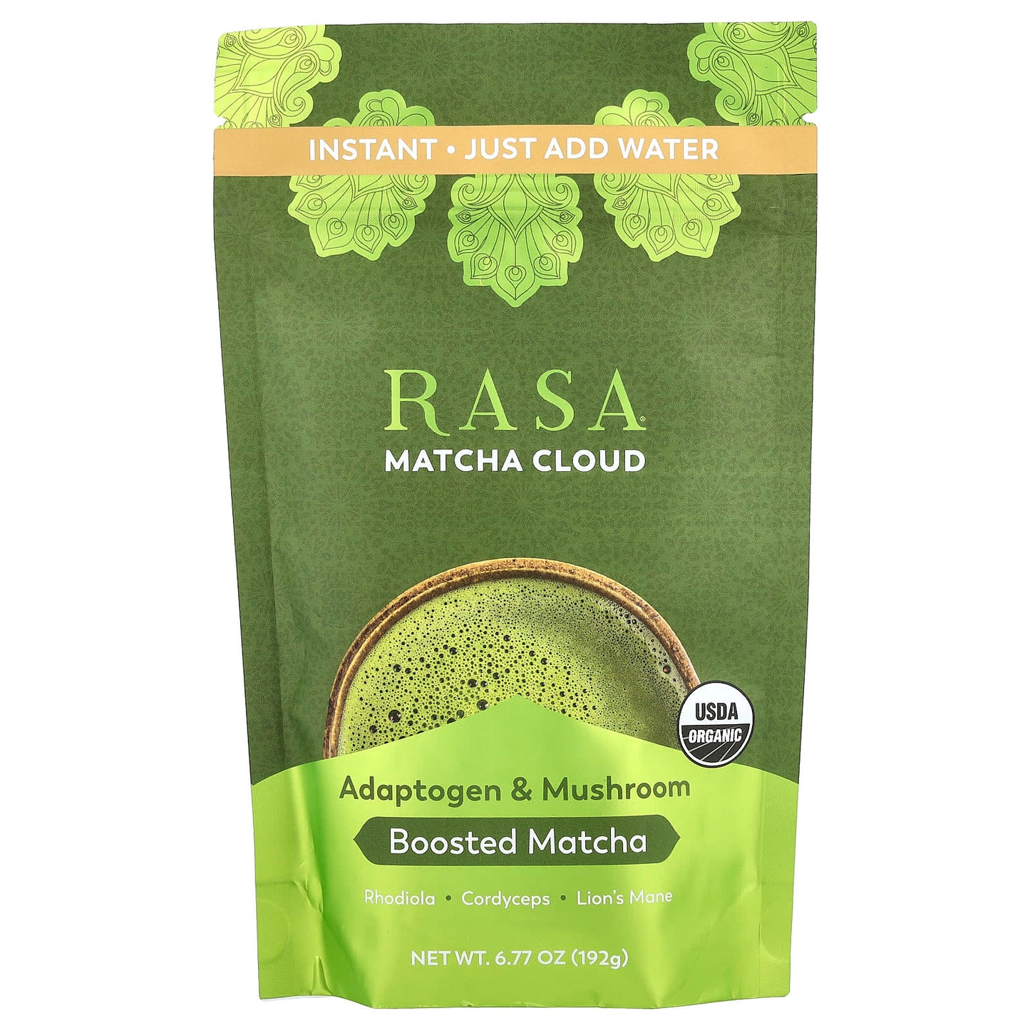 Rasa, Adaptogen & Mushroom Boosted Matcha, Instant, Matcha Cloud, 6.77 oz (192 g) - Image 1