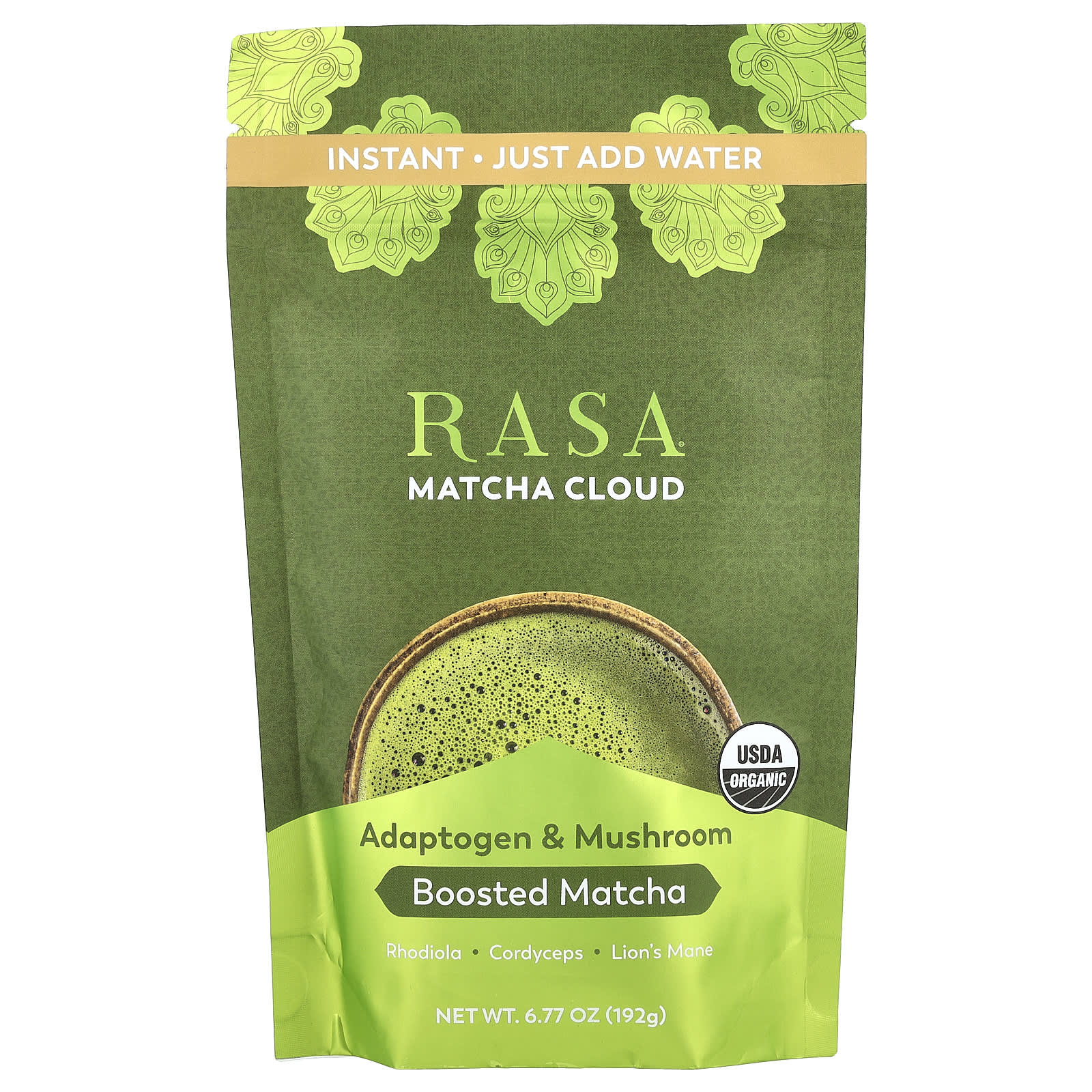 Rasa, Adaptogen & Mushroom Boosted Matcha, Instant, Matcha Cloud, 6.77 oz (192 g) - Image 1